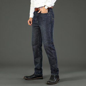 Men's Jeans Casual Elastic Comfort Straight